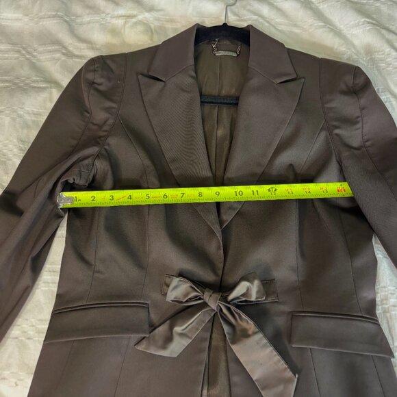 Les Copains Blazer With Satin Bow Closure Orig 1100. Sz 46 (US 12) - Picture 8 of 12